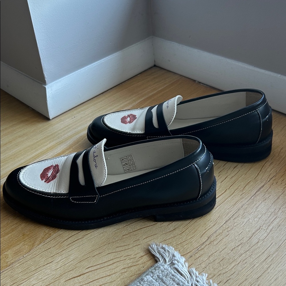 DUKE + DEXTER LOAFERS WITH KISS PRINT - Picture 4 of 7